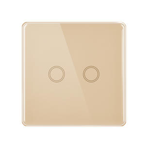 Tempered Glas Switch ABG-2 Gang touch switch-Gold